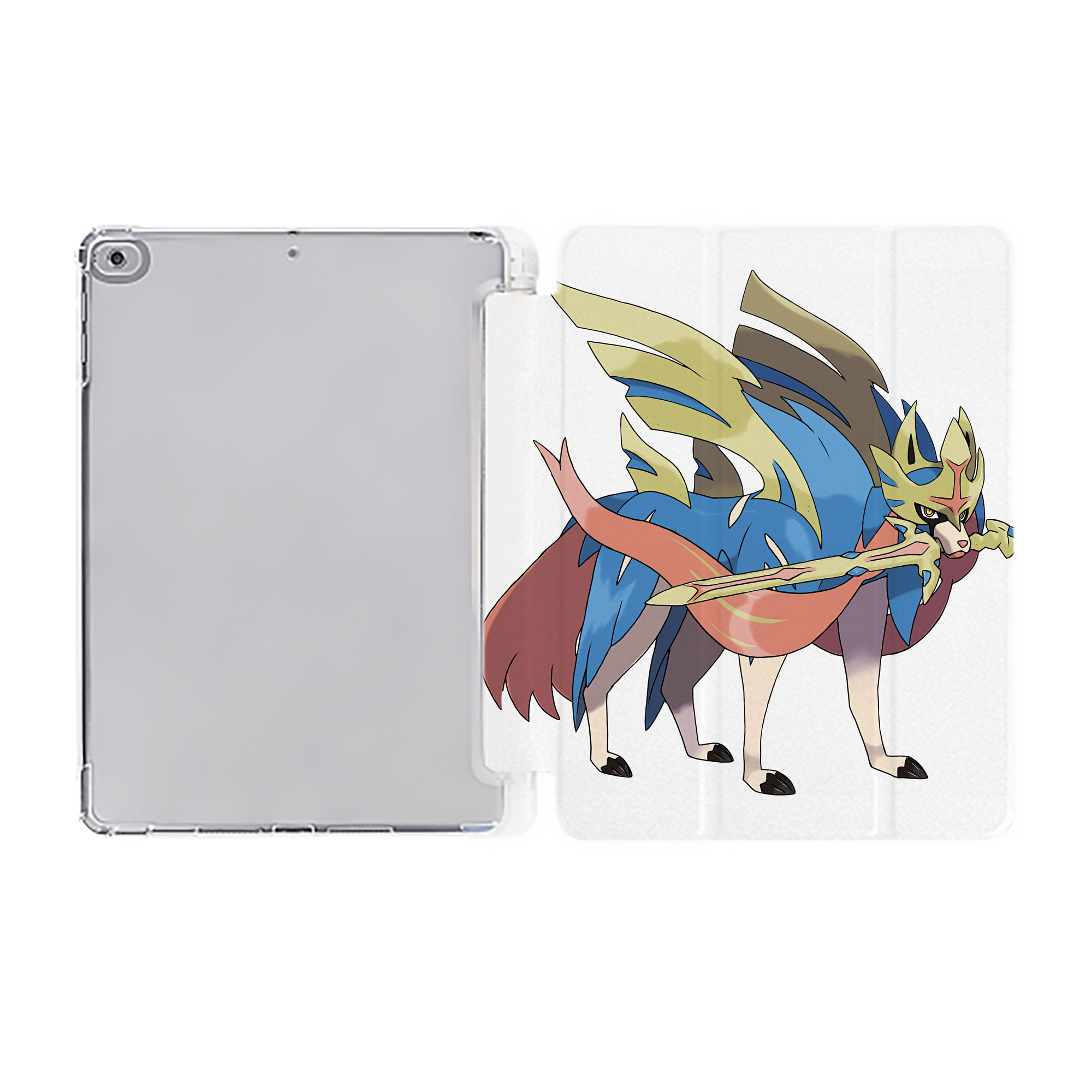 （画像用） ポケットモンスター Pokémon IPad ケース ペン収納付き 三つ折りスタンド PUレザー×シリコン 対応機種9.5/10.5/10.9インチ